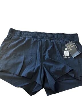 Avia Black Running shorts Active Athleisure lounge camp Athletic Women's 2xl NWT